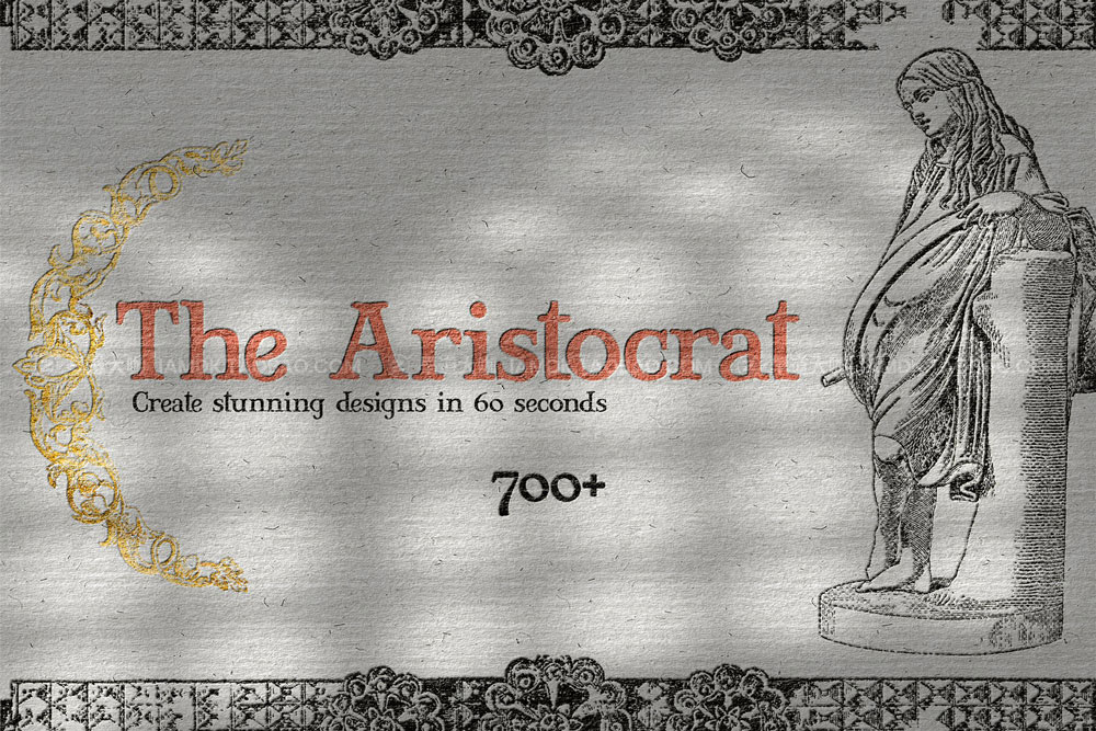 700多个黑色复古西方贵族人物植物png免抠背景图设计素材 The Aristocrat 700+ PNG Collection_img_2