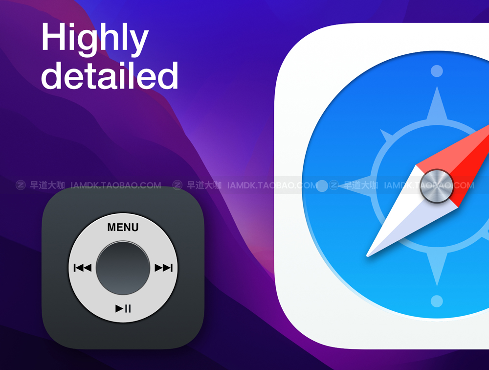 36个高品质Mac苹果电脑系统图标设计icons素材下载 36 macOS styled icons_img_2