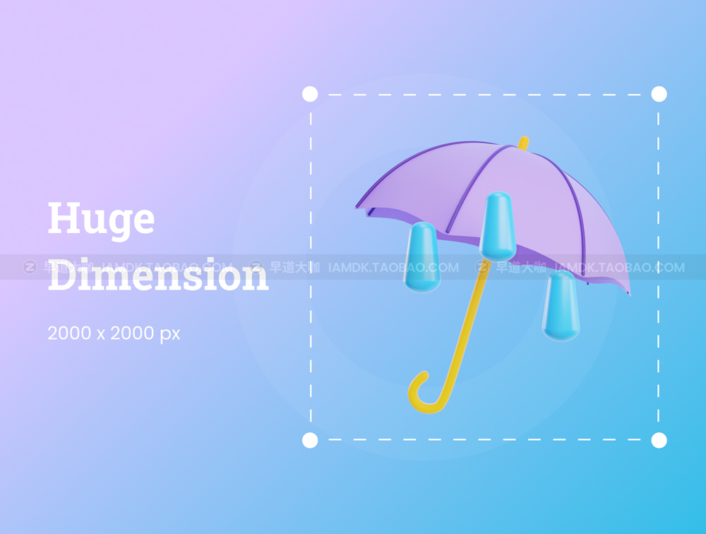 天气类插画3D图标icon素材png免抠图下载 Weather 3D Illustration_img_2