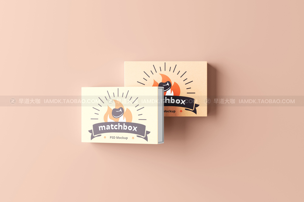 20款纸质火柴包装盒外观设计展示效果PSD样机模版素材 Matchbox Mockups_img_2