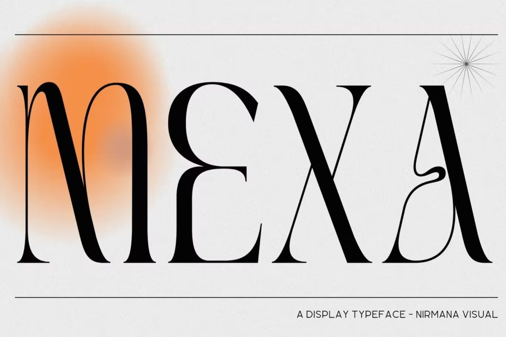 现代优雅杂志海报标识设计衬线英文字体 Mexa - Elegant Logo Font_img_2