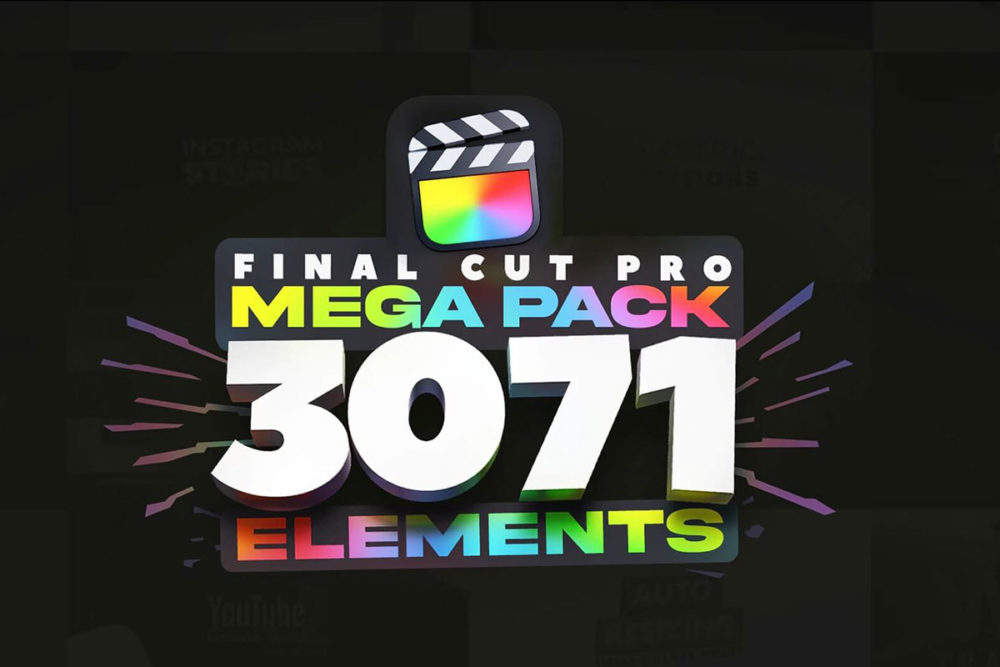 FCPX插件 3071个故障转场文字标题效果特效视频编辑工具包 LenoFX Mega Pack_img_2