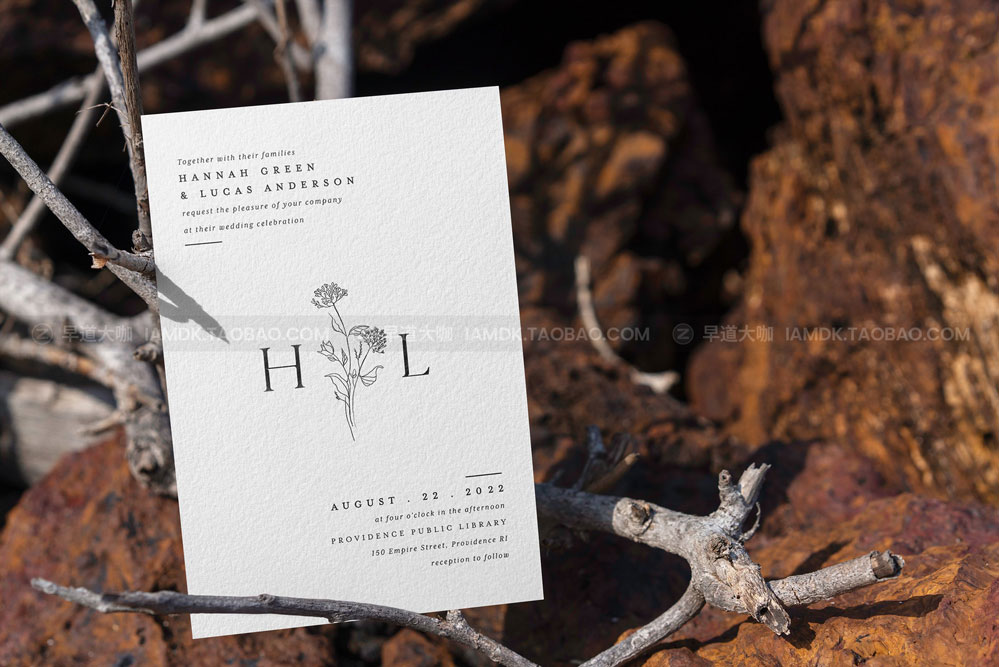 25款时尚单页请柬贺卡明星片设计作品贴图ps样机模版素材 Flyer/Postcard Tropical Mockups_img_2
