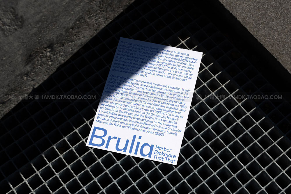 现代狂野酸性海报杂志标题设计无衬线英文字体素材 Brulia Ink Trap Sans Serif_img_2