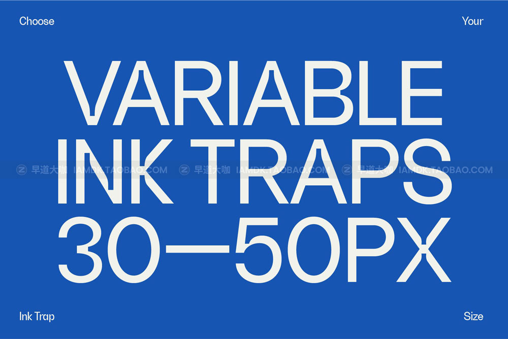 现代狂野酸性海报杂志标题设计无衬线英文字体素材 Brulia Ink Trap Sans Serif_img_2