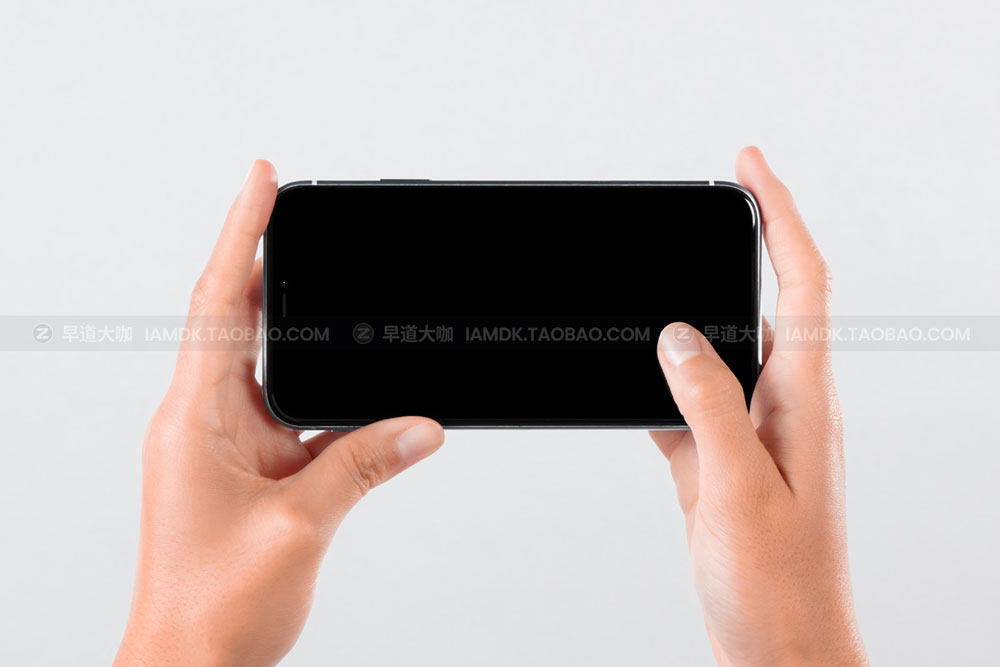 时尚APP界面设计智能手机屏幕演示样机 Landscape Psd Smartphone Mockup_img_2