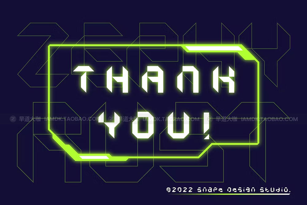 未来主义科幻机能赛博朋克无衬线英文字体安装包 Zephyrust – Futuristic Font_img_2