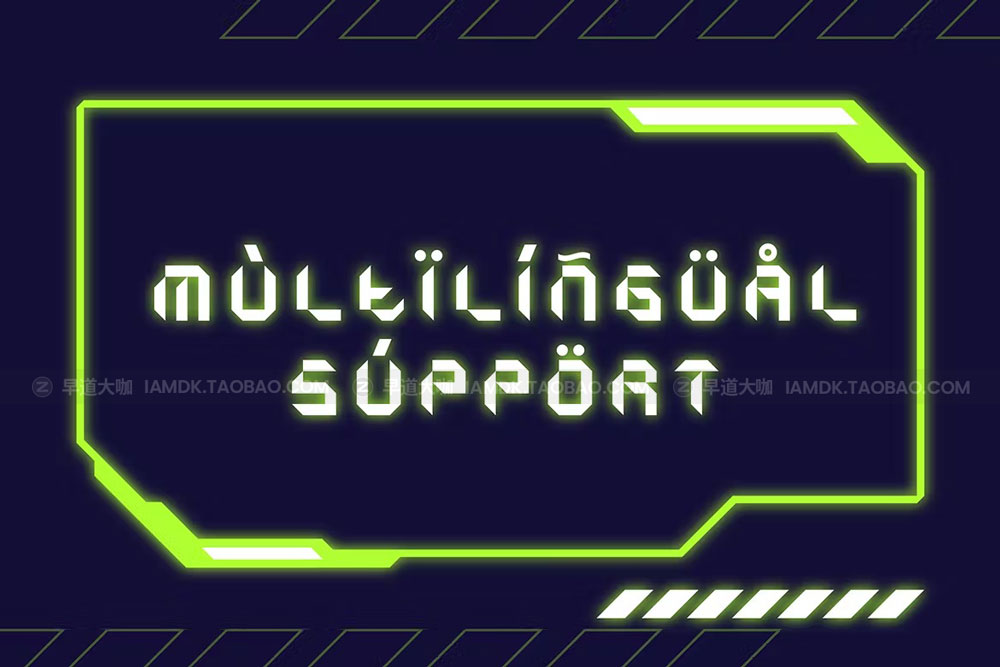 未来主义科幻机能赛博朋克无衬线英文字体安装包 Zephyrust – Futuristic Font_img_2