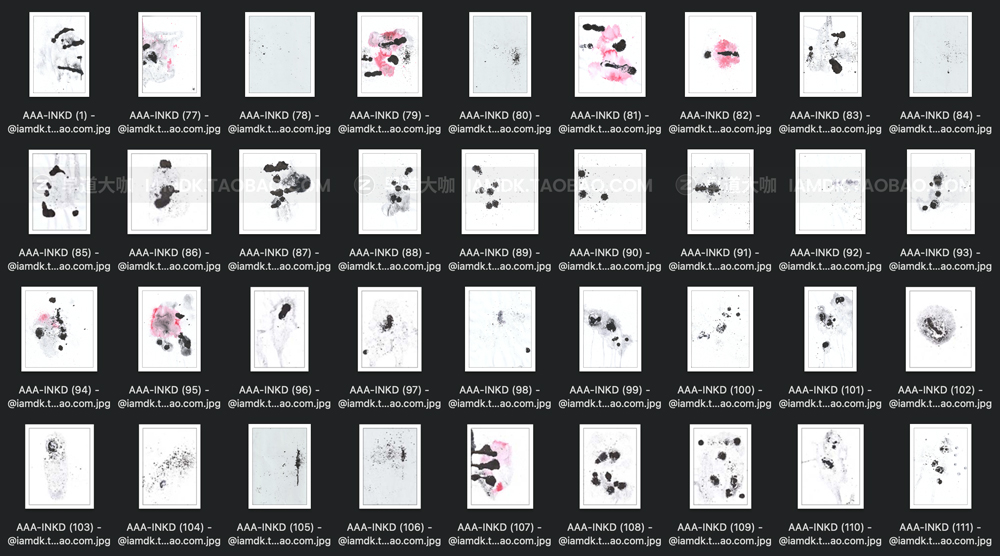 复古做旧个性嘻哈涂鸦水墨颗粒肌理涂鸦喷墨墨点背景设计素材 AAA -  Inkd_img_2