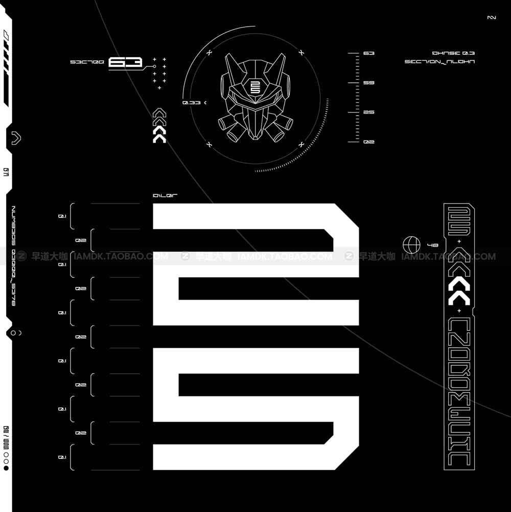 潮流未来机能地下小众赛博朋克科幻工业PSAI英文字体安装包 Studio Innate - Andromecha_img_2