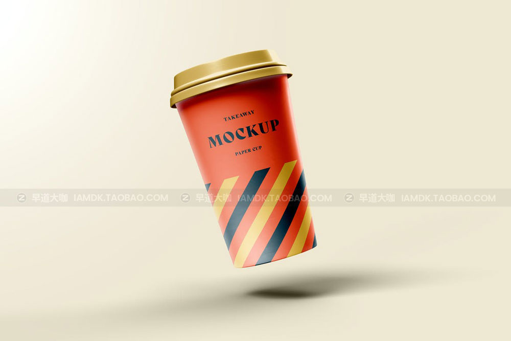 22款一次性咖啡热饮奶茶纸杯品牌logo设计展示Ps贴图样机素材 Take Away Paper Coffee Cup Mockups_img_2