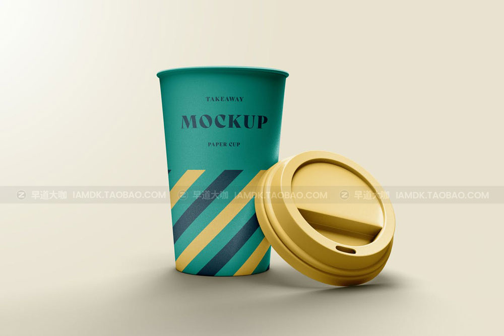 22款一次性咖啡热饮奶茶纸杯品牌logo设计展示Ps贴图样机素材 Take Away Paper Coffee Cup Mockups_img_2