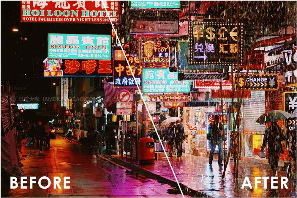 20个逼真下雨雨点装饰效果背景图片设计素材 Realistic Rain Photo Overlays_img_2