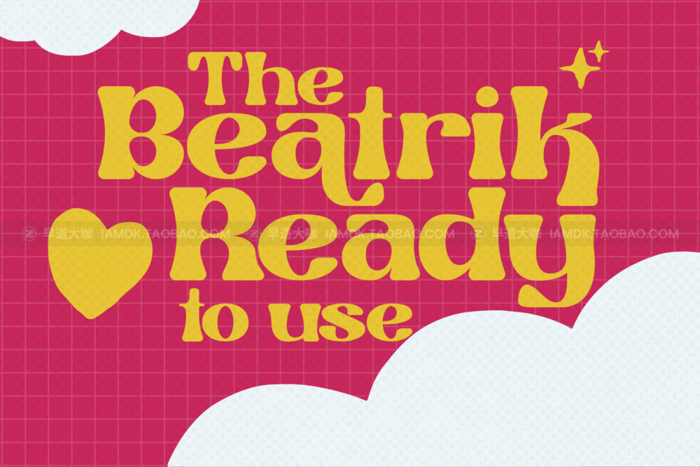 现代复古杂志报价品牌设计衬线英文字体 The Beatrik Font_img_2