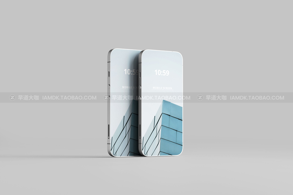 50款时尚全屏苹果iPhone手机iPad平板Mac一体机笔记本屏幕演示样机模版 Modern Display Mockups_img_2