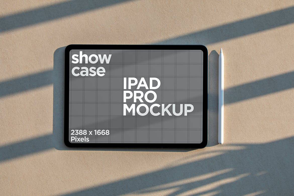 简约app界面设计iPad Pro屏幕演示样机模版 iPad Pro Mockup_img_3