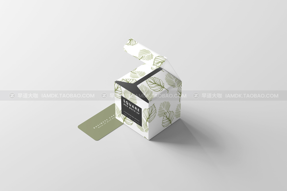 15个方形产品礼品包装盒设计展示贴图样机psd模版 Square Box Mockups_img_2