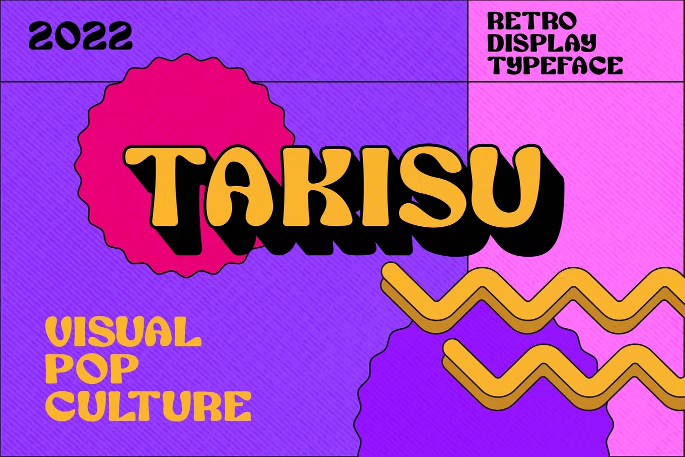 现代复古杂志海报徽标logo设计无衬线英文字体 Takisu - Retro Display Typeface_img_2