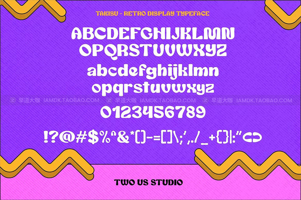 现代复古杂志海报徽标logo设计无衬线英文字体 Takisu - Retro Display Typeface_img_2