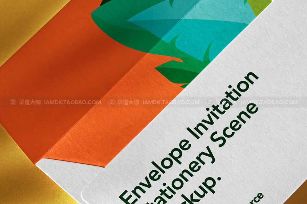 质感品牌vi设计信封名片展示贴图样机psd模版 Stationery Envelope Psd Invitation Mockup_img_2