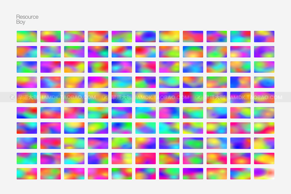 1000款弥散光4K炫彩未来科幻彩虹模糊渐变高清背景底纹图片素材包 1000 Gradient Backgrounds Vol. 01_img_2