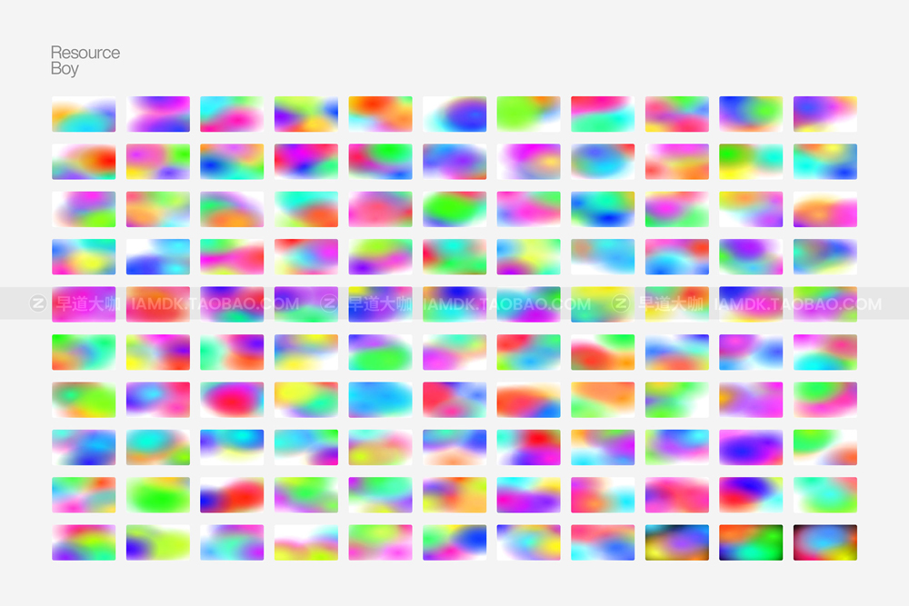 1000款弥散光4K炫彩未来科幻彩虹模糊渐变高清背景底纹图片素材包 1000 Gradient Backgrounds Vol. 01_img_2