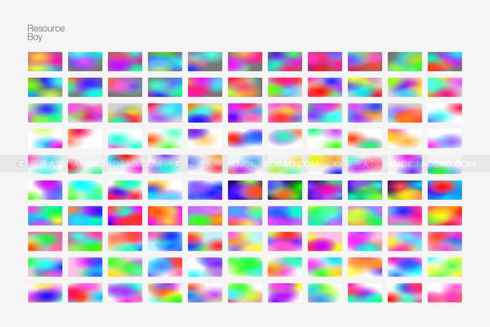 1000款弥散光4K炫彩未来科幻彩虹模糊渐变高清背景底纹图片素材包 1000 Gradient Backgrounds Vol. 01_img_2