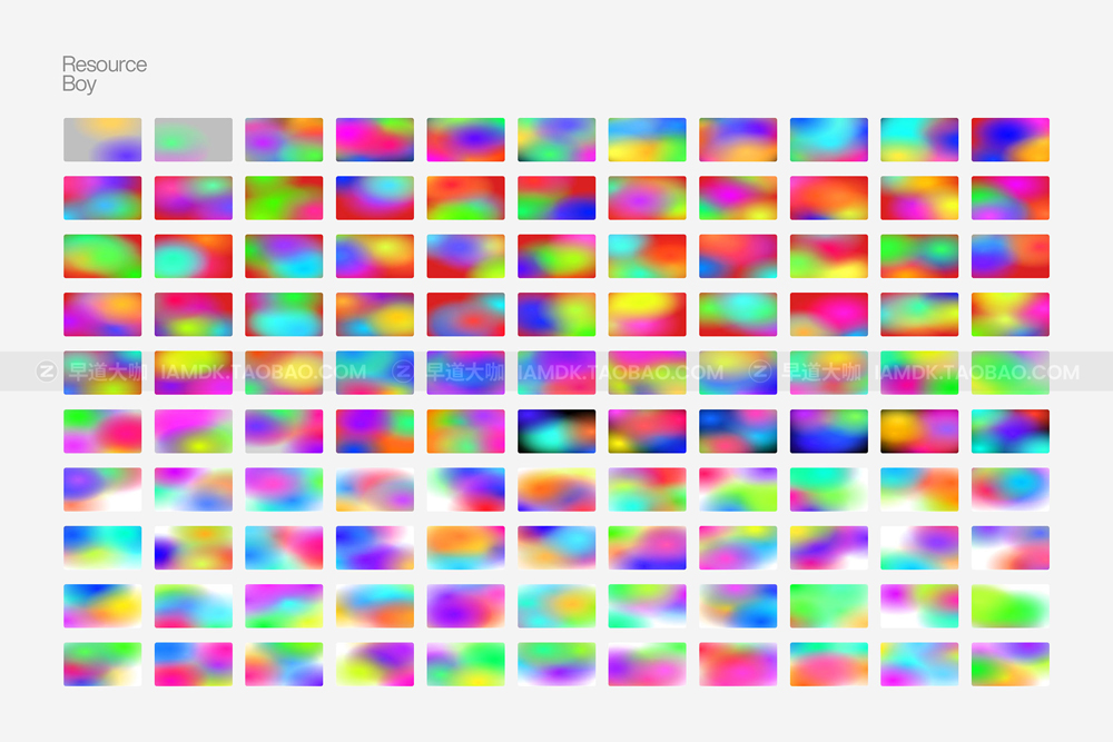 1000款弥散光4K炫彩未来科幻彩虹模糊渐变高清背景底纹图片素材包 1000 Gradient Backgrounds Vol. 01_img_2