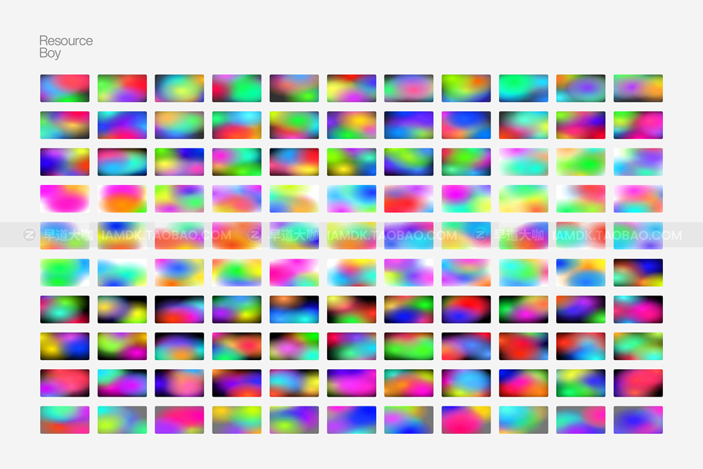 1000款弥散光4K炫彩未来科幻彩虹模糊渐变高清背景底纹图片素材包 1000 Gradient Backgrounds Vol. 01_img_2