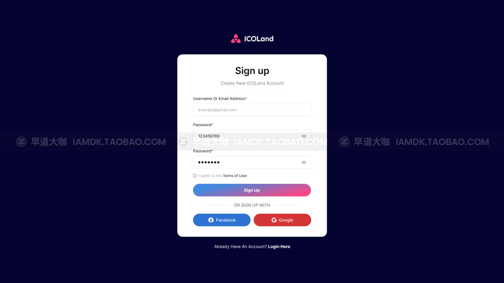 炫酷NFT加密货币数字货币交易市场网站界面设计WEB UI套件素材 ICO landing page & ICO Crypto Template_img_2