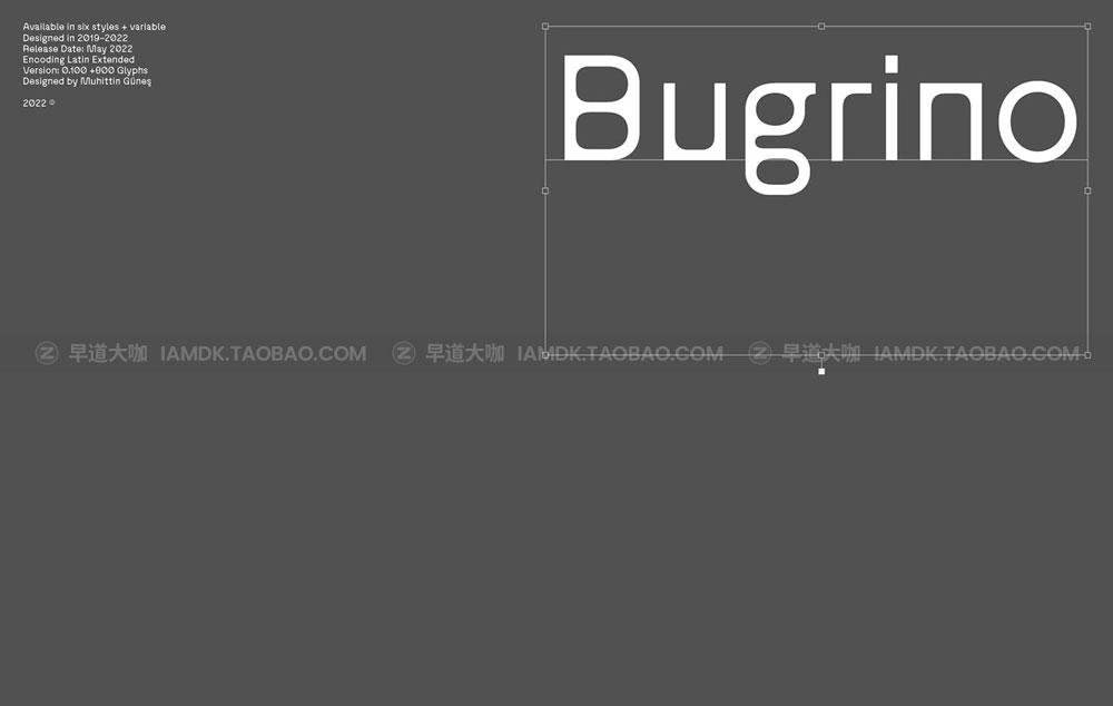 现代极简锐利柔和无衬线英文排版字体家族 Bugrino™ Typeface_img_2