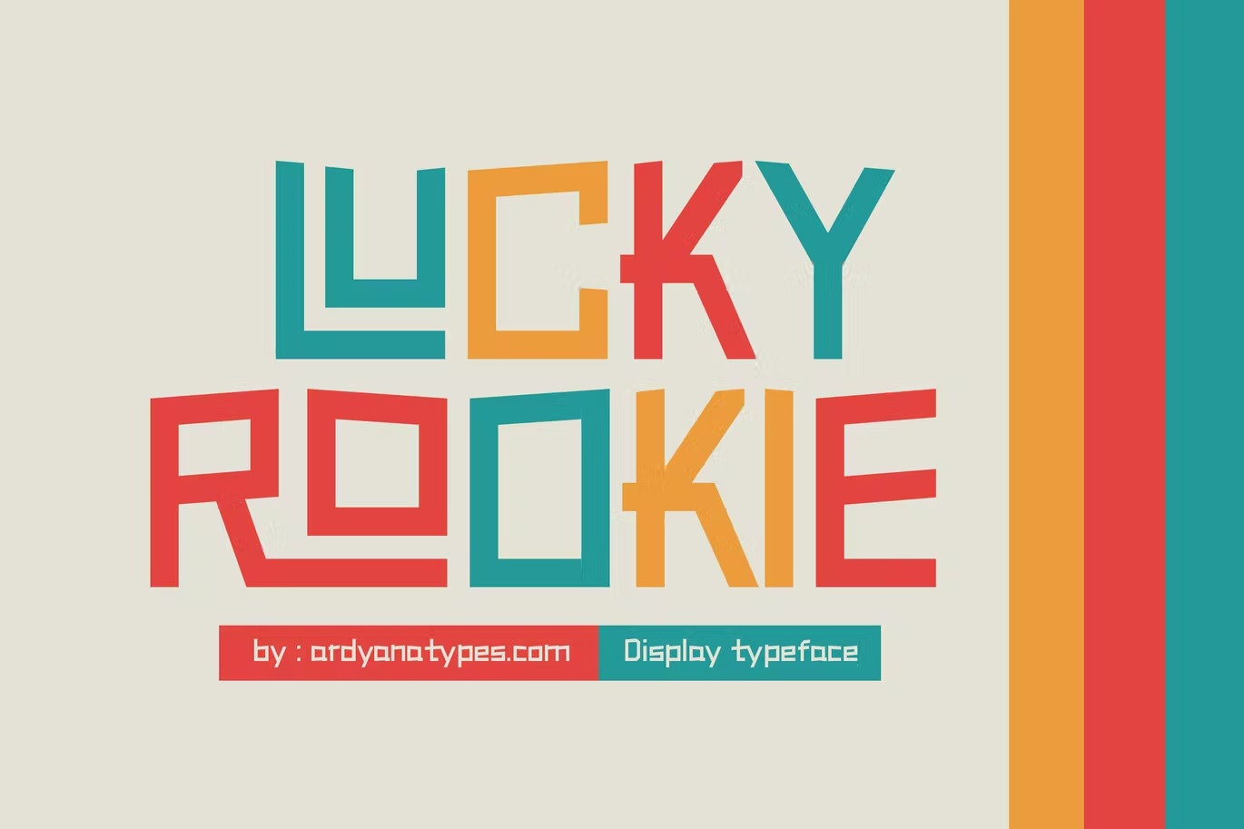 现代优雅杂志海报徽标logo设计装饰性英文字体 LuckyRock_img_2