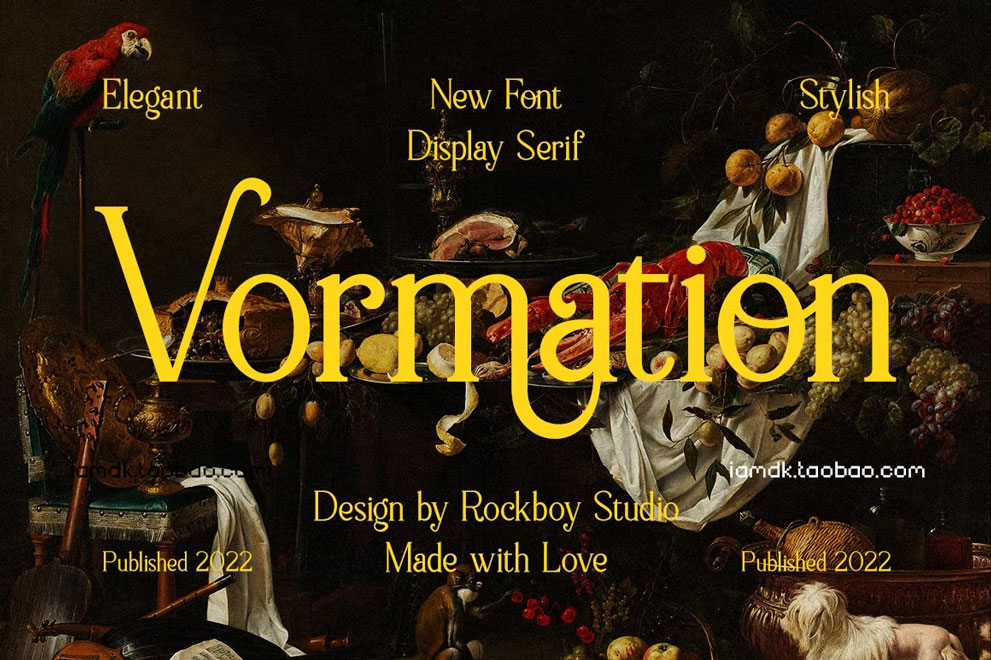 优雅杂志广告标识设计衬线英文字体 Vormation - Display Serif Font_img_2