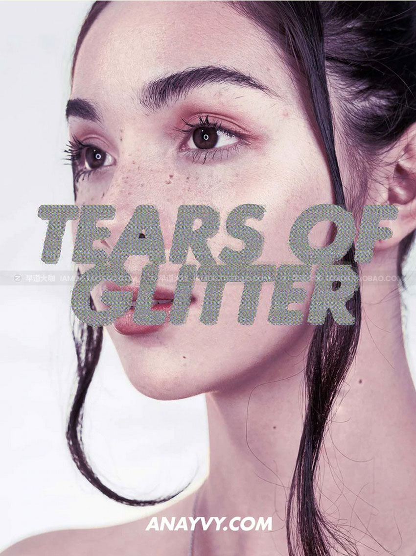 故障噪点扭曲位移失真做旧复古风肌理字体效果样机PS设计素材 Stressed Typography Effects for Photoshop_img_2