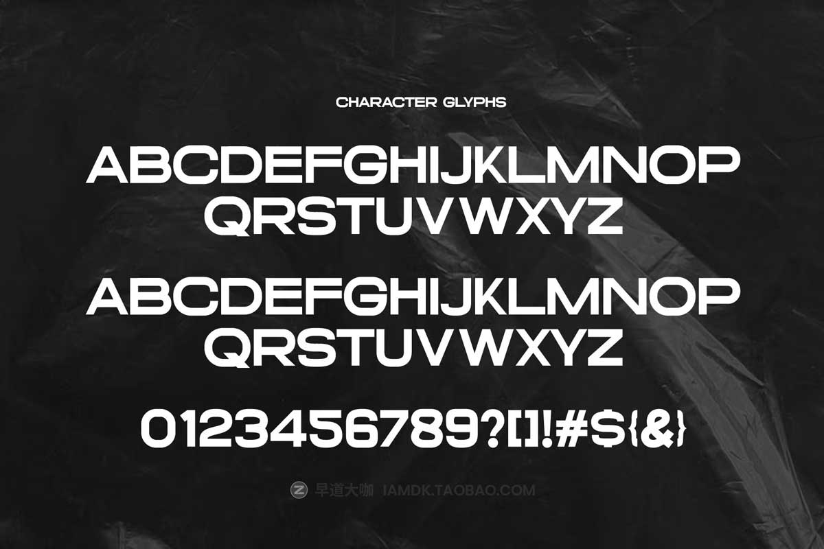 现代极简海报画册标题广告品牌徽标logo设计无衬线英文字体 New Style Modern Sans Duo Font Typeface_img_2