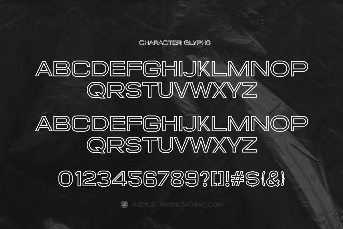 现代极简海报画册标题广告品牌徽标logo设计无衬线英文字体 New Style Modern Sans Duo Font Typeface_img_2