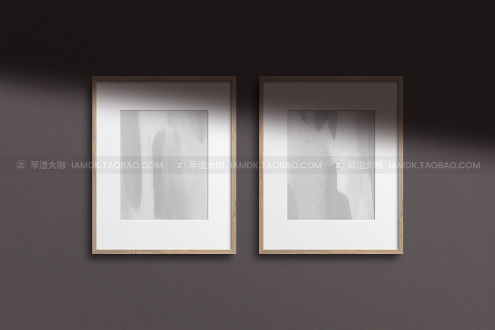 优雅文艺画框挂画装饰画设计展示Ps贴图样机素材 Frame Mockup Kit_img_2