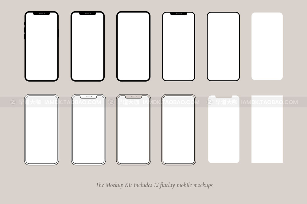 画册名片信封文具画框苹果iMac电脑iPhone情绪板设计Ps样机合集 Mockup Kit Bundle_img_2