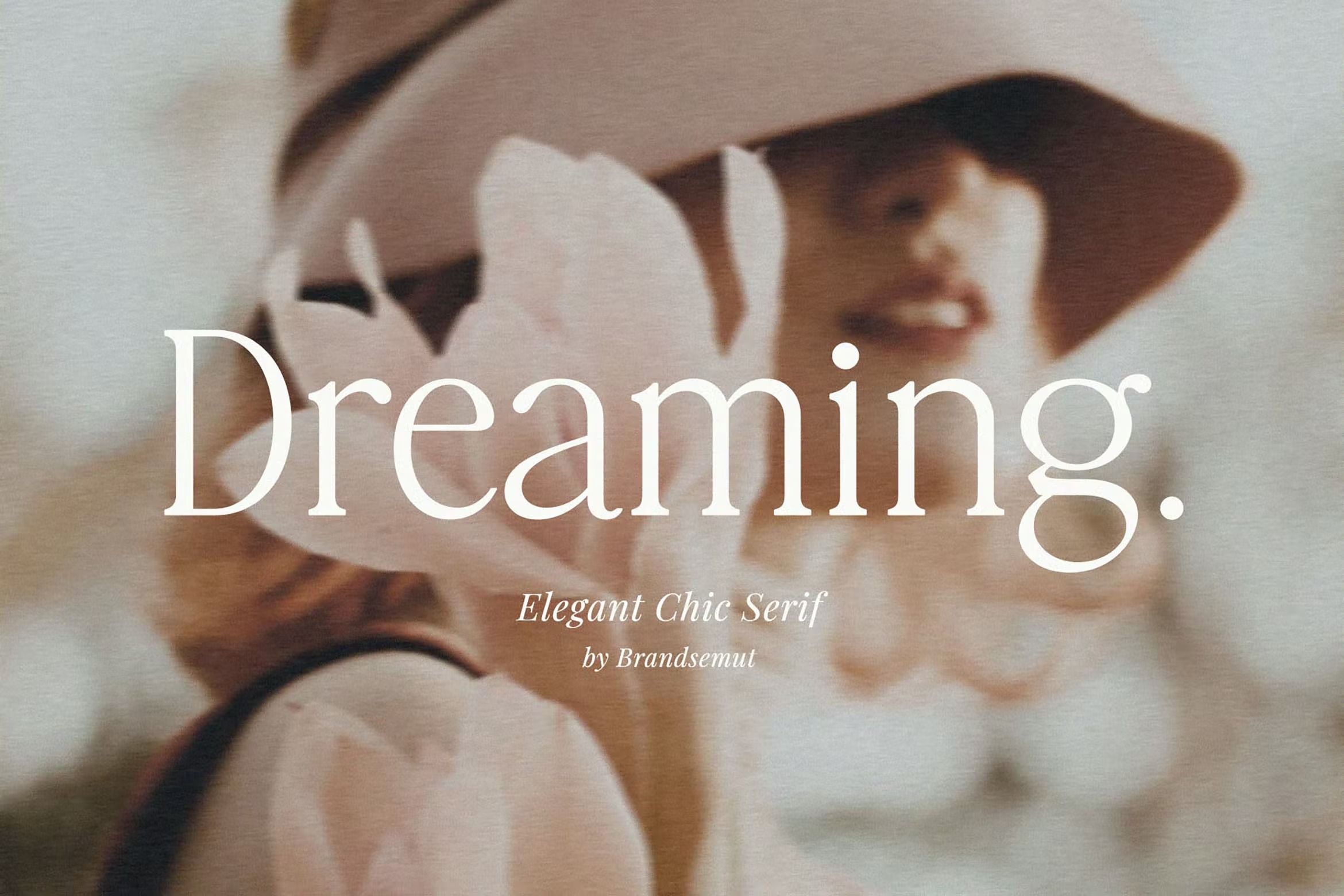 优雅奢华杂志包装徽标logo设计衬线英文字体 Dreaming – Elegant Chic Serif_img_2