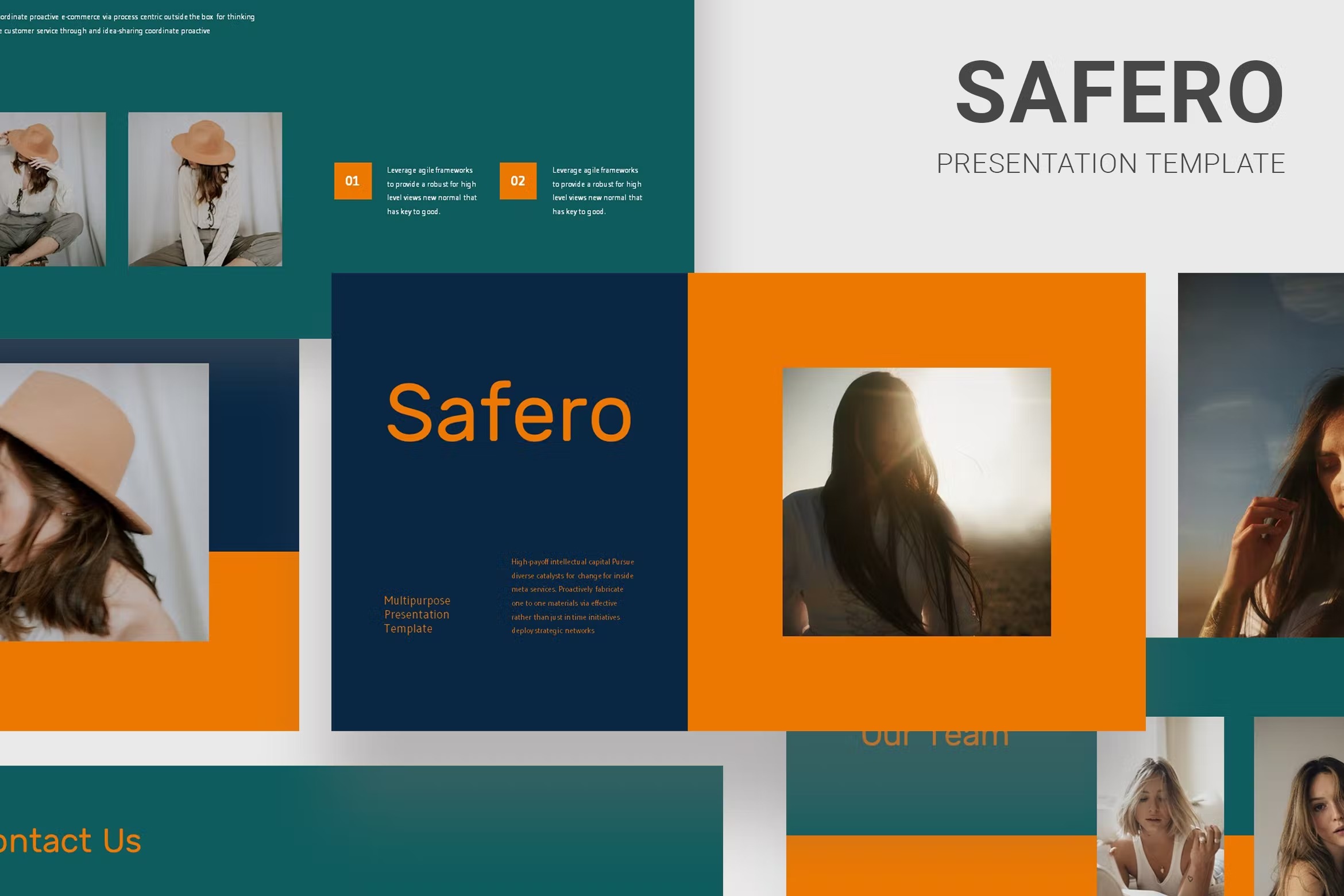 现代优雅品牌营销策划演示文稿设计Keynote+ppt模版 Safero - Multi Purposes Keynote+ppt Template_img_2