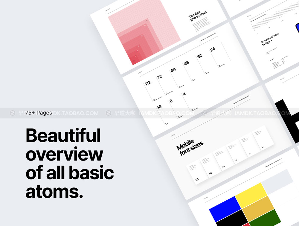 精美UI界面设计系统套件规范FIGMA模板素材 Design System Starter Kit 2022_img_2