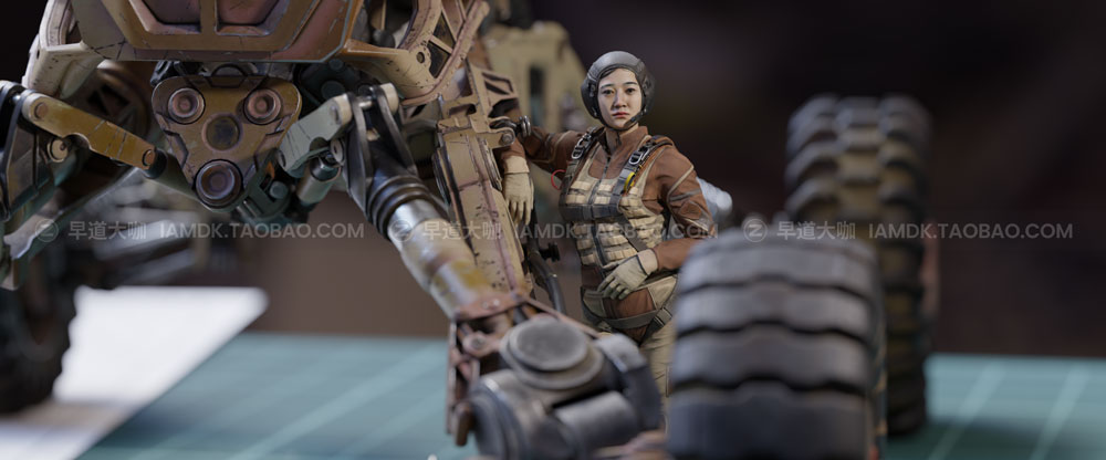 未来科幻机甲战车士兵武器小队合集 Big Medium Small – Mech Squad Collection_img_2