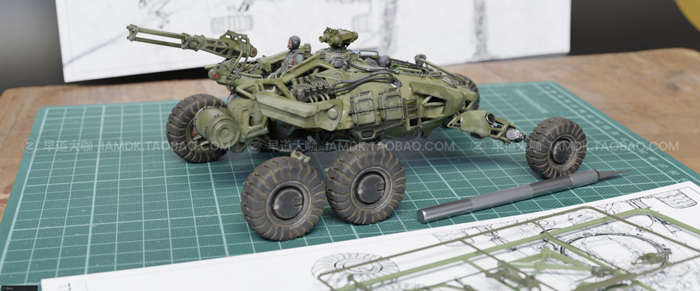 未来科幻机甲战车士兵武器小队合集 Big Medium Small – Mech Squad Collection_img_2