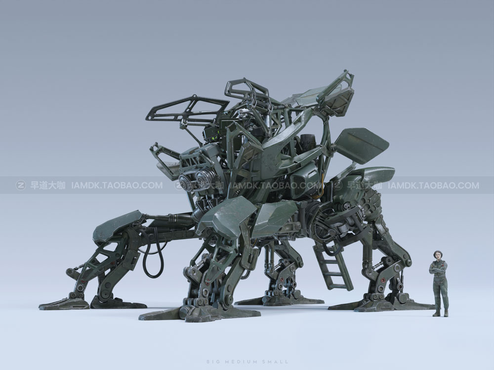 未来科幻机甲战车士兵武器小队合集 Big Medium Small – Mech Squad Collection_img_2