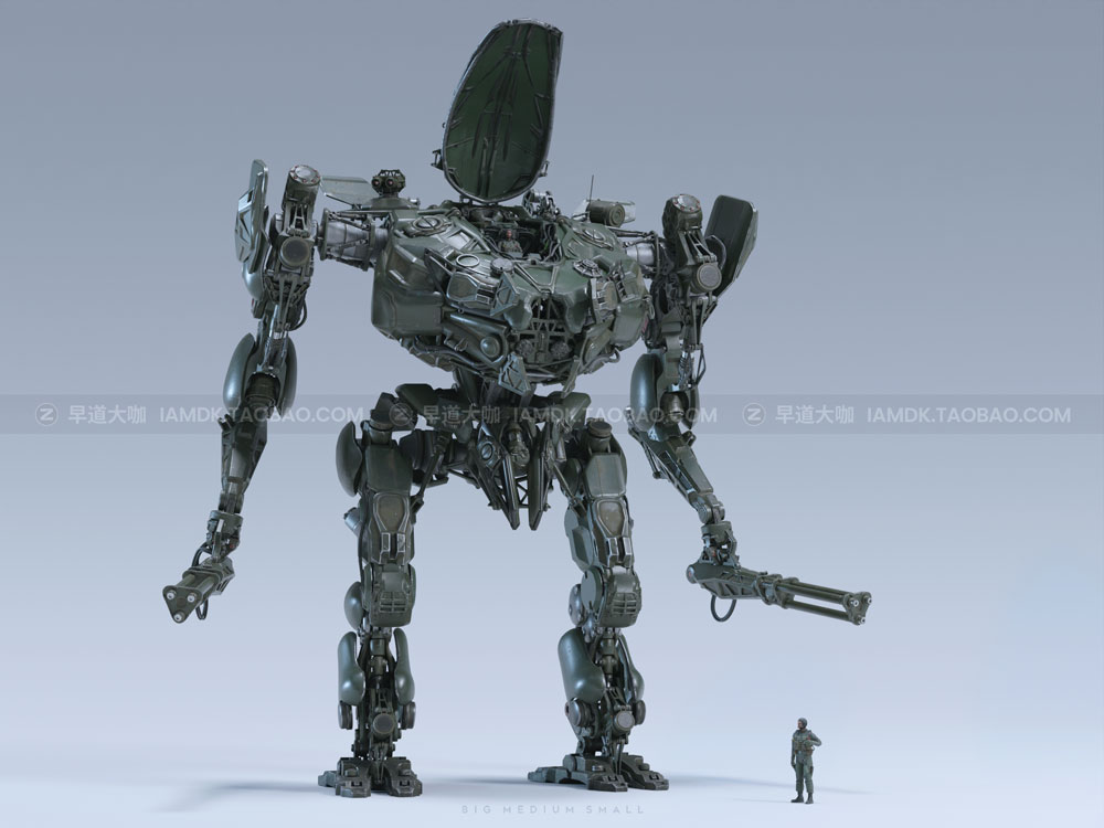 未来科幻机甲战车士兵武器小队合集 Big Medium Small – Mech Squad Collection_img_2