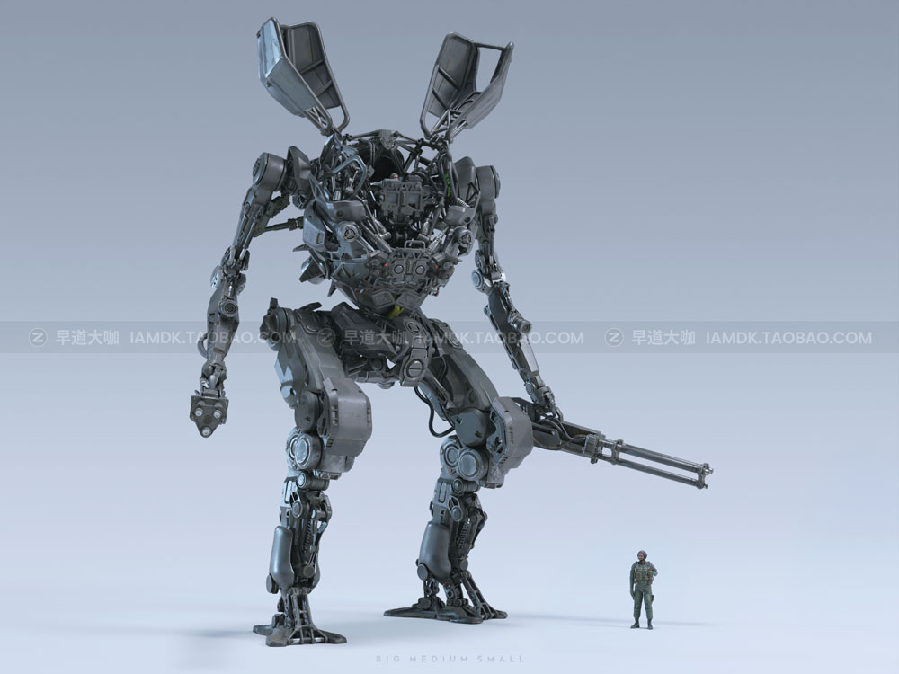 未来科幻机甲战车士兵武器小队合集 Big Medium Small – Mech Squad Collection_img_2