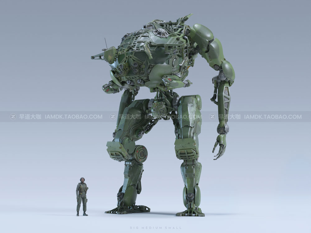 未来科幻机甲战车士兵武器小队合集 Big Medium Small – Mech Squad Collection_img_2