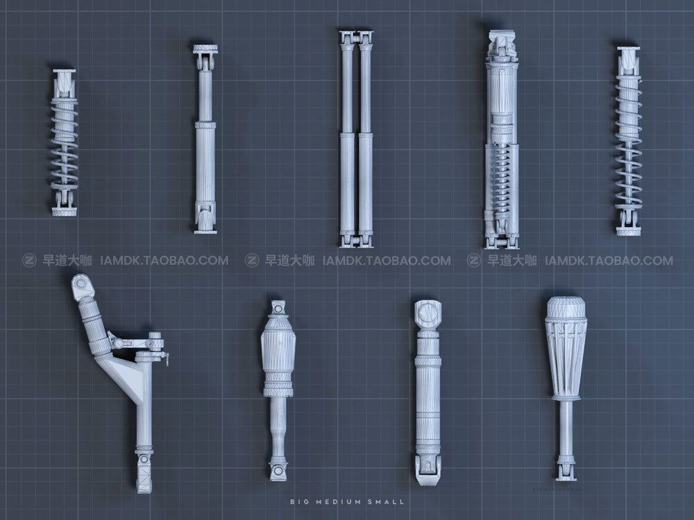 未来科幻机甲战车士兵武器小队合集 Big Medium Small – Mech Squad Collection_img_2