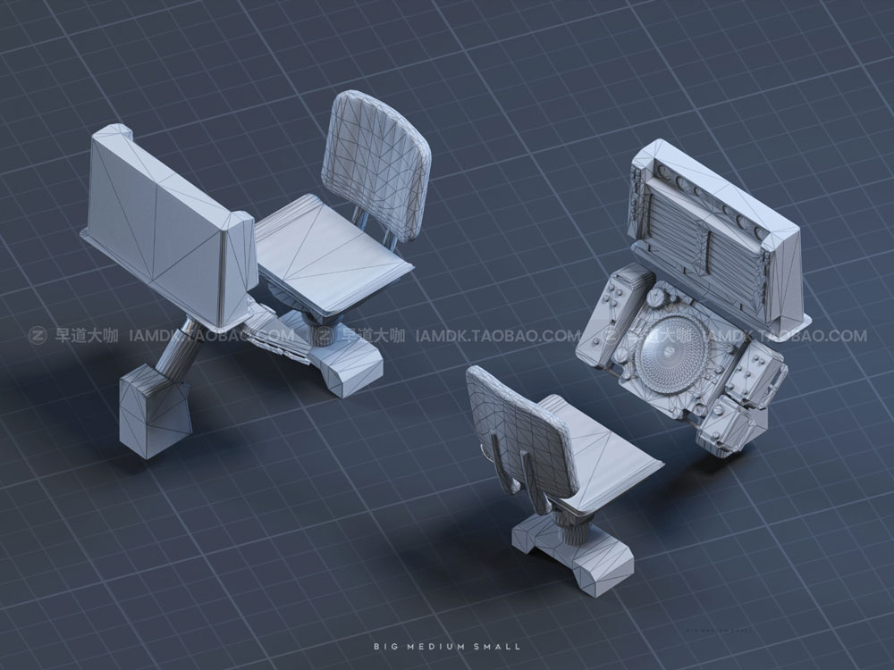 未来科幻机甲战车士兵武器小队合集 Big Medium Small – Mech Squad Collection_img_2