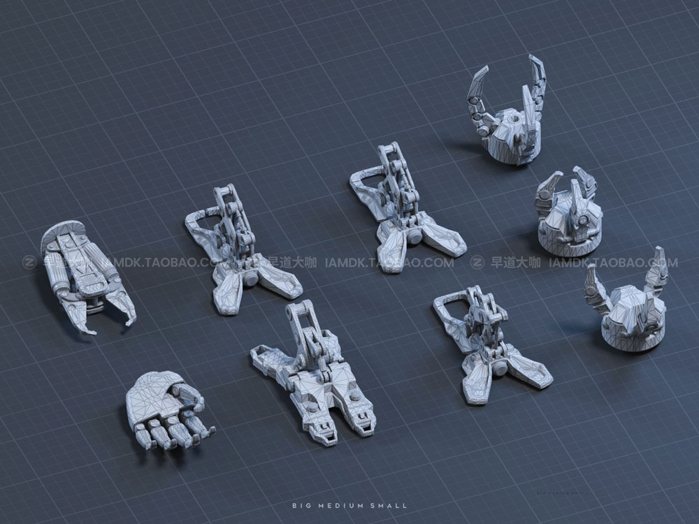 未来科幻机甲战车士兵武器小队合集 Big Medium Small – Mech Squad Collection_img_2